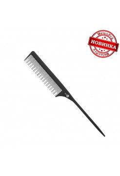 РАСЧЕСКА ПЛАСТИКОВАЯ ДЛЯ НАЧЕСА С ПЛАСТИКОВЫМ ХВОСТИКОМ И ЧАСТЫМИ ЗУБЬЯМИ, 230 ММ