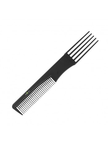 РАСЧЕСКА КАРБОНОВАЯ ДЛЯ НАЧЕСА С ПЛАСТИКОВЫМИ ЗУБЦАМИ 192 ММ 