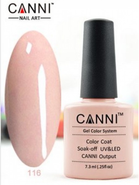 Гель-лак Canni № 116 Natural Pink