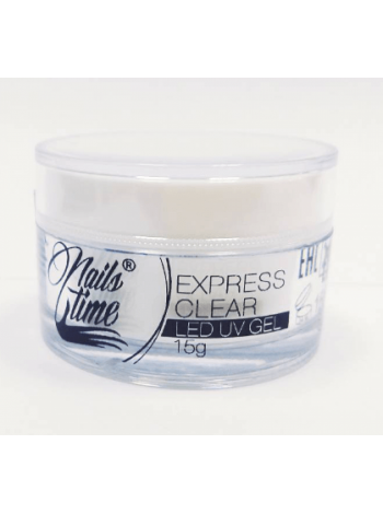 Гель прозрачный Express Clear 15г. NailsTime / LED-UV GEL