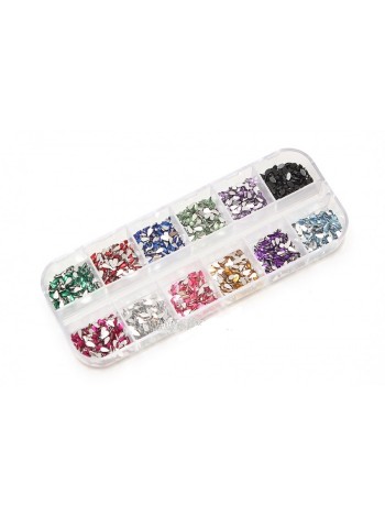 Набор акриловых страз в боксе (капля)